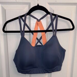Under Armour Blue and Orange Sports Bra